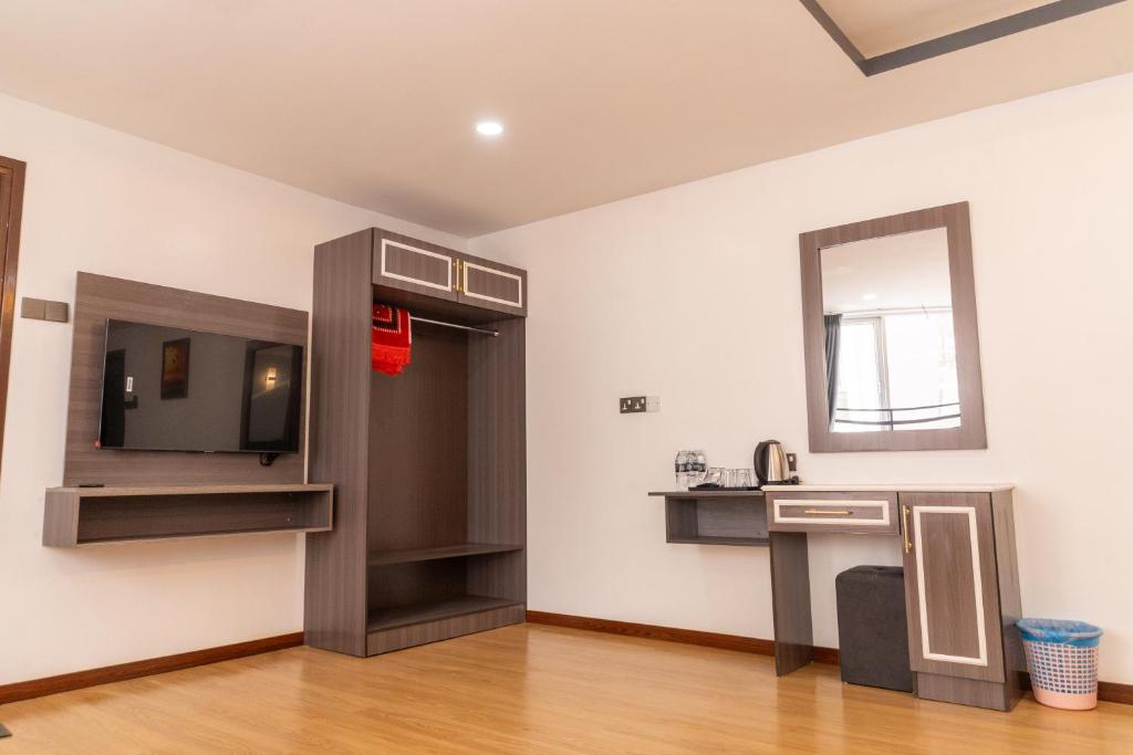 Eldhús eða eldhúskrókur á Sunrisestay