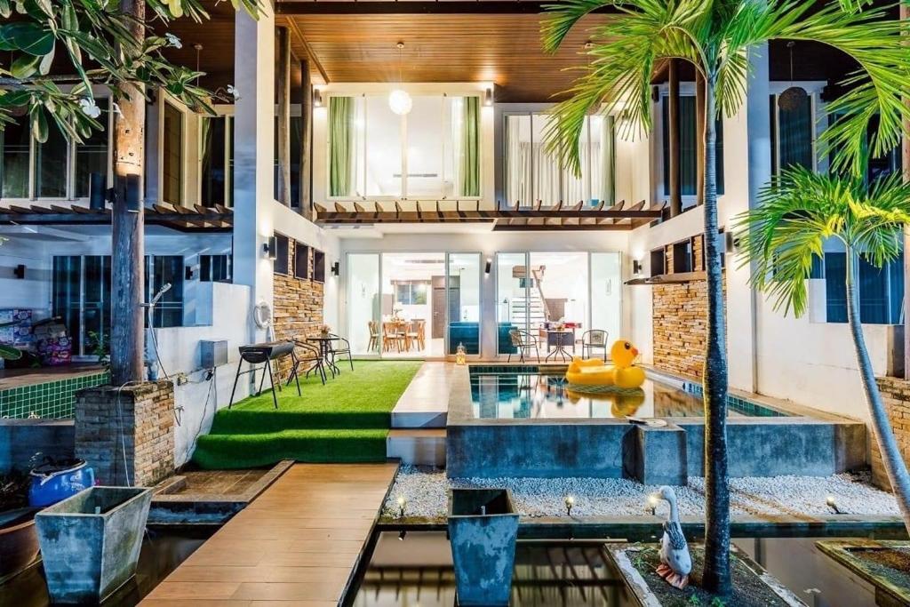 Χώρος καθιστικού στο Villa Nirvana, Hua Hin