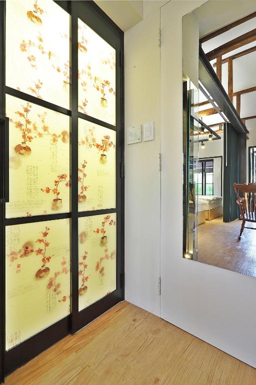 Ein Bett oder Betten in einem Zimmer der Unterkunft Jian Hanok