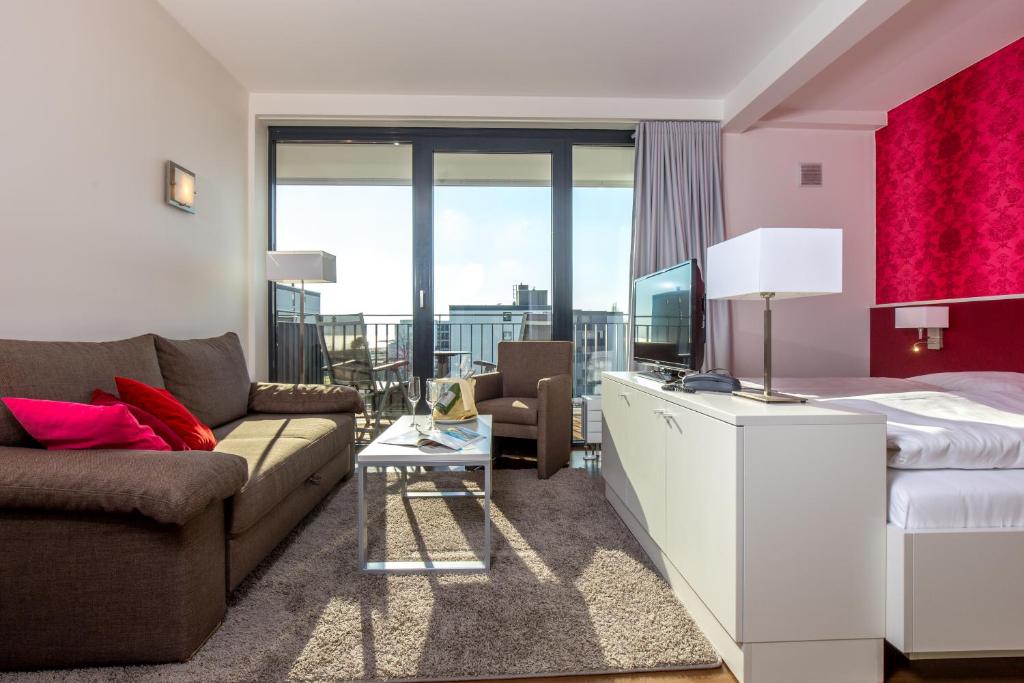 Posezení v ubytování Carat Apartments Grömitz