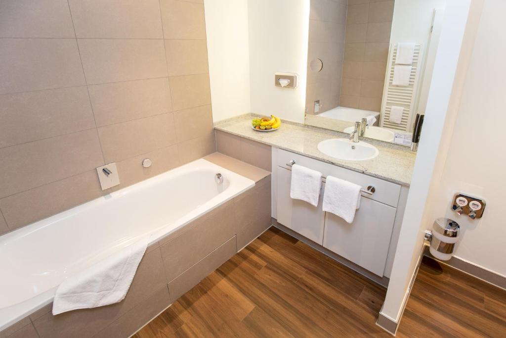 Koupelna v ubytování Carat Apartments Grömitz