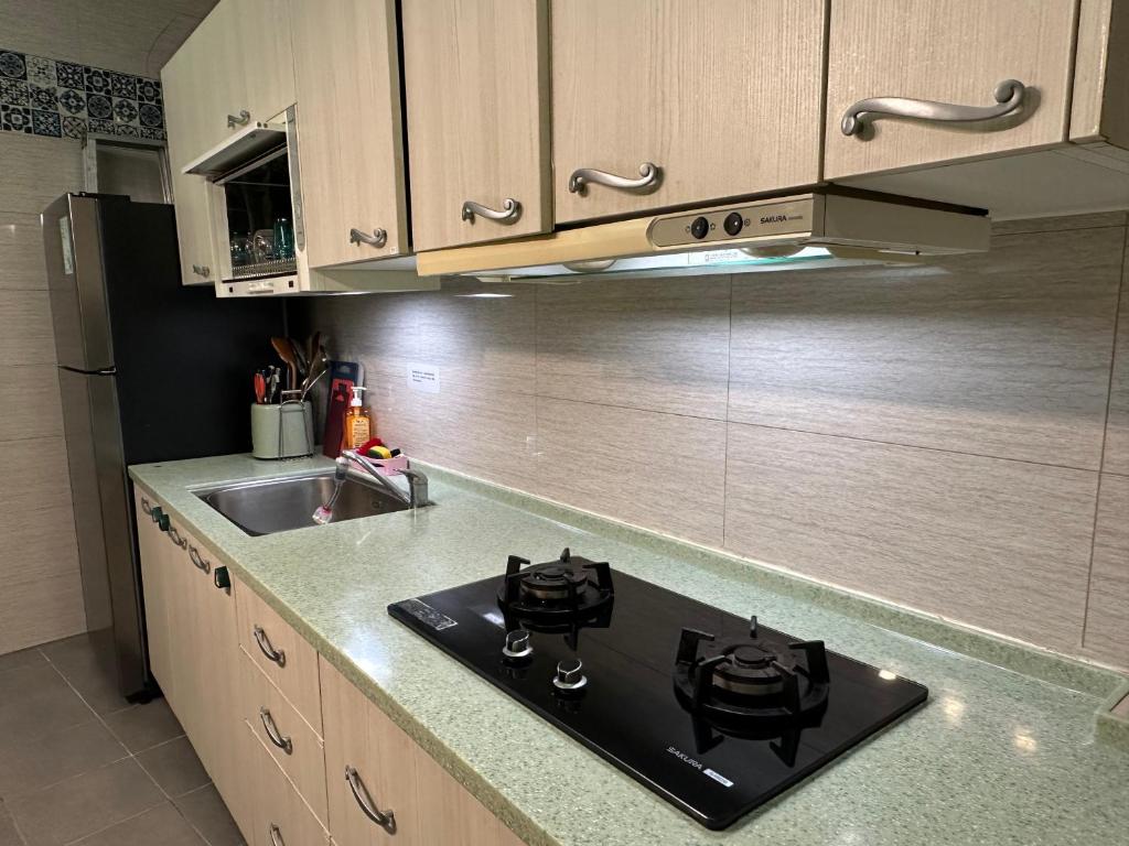 Dapur atau dapur kecil di 禾夏民宿Her Shot Inn