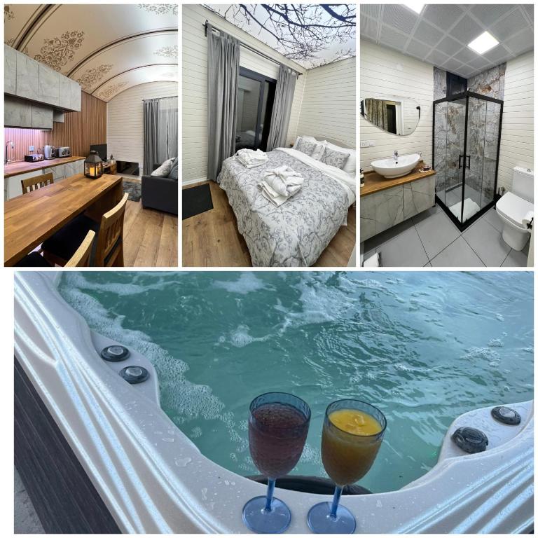 Fotografie z fotogalerie ubytování Burtree Country House, Tipi's, Treehouse & Lodge & house rooms with hot tubs in a private garden v destinaci Thirsk