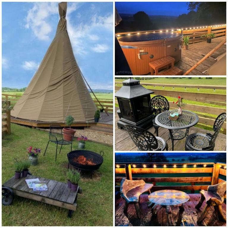 Fotografie z fotogalerie ubytování Burtree Country House, Tipi's, Treehouse & Lodge & house rooms with hot tubs in a private garden v destinaci Thirsk