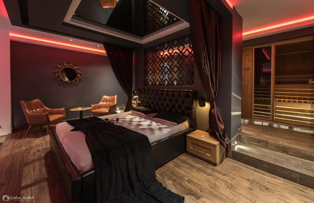 Posezení v ubytování Vera HOTEL-VILLA