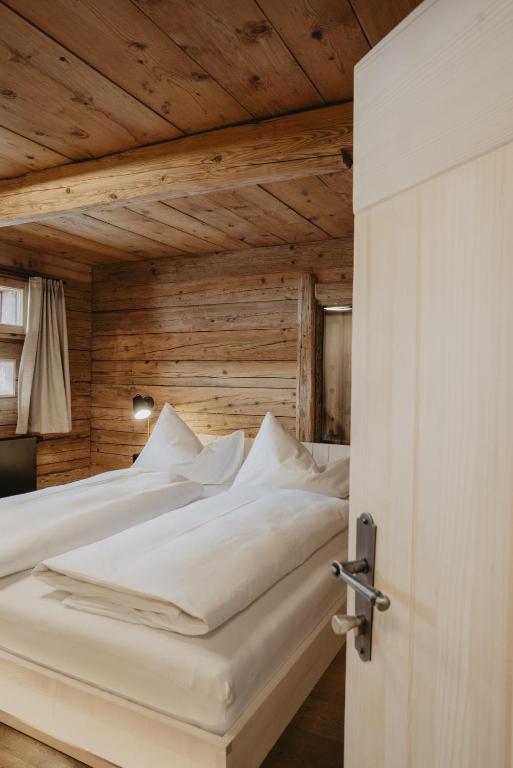 Postel nebo postele na pokoji v ubytování Kornkammer