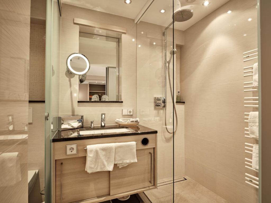 Koupelna v ubytování Hotel Reppert