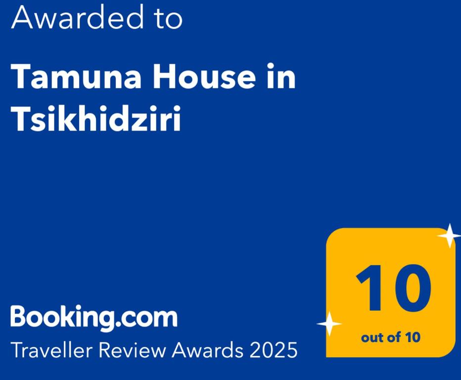 Certifikát, hodnocení, plakát nebo jiný dokument vystavený v ubytování Tamuna House in Tsikhidziri