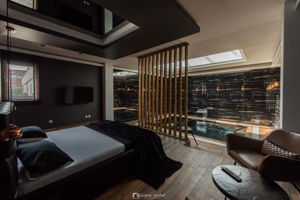 Postel nebo postele na pokoji v ubytování Vera HOTEL-VILLA