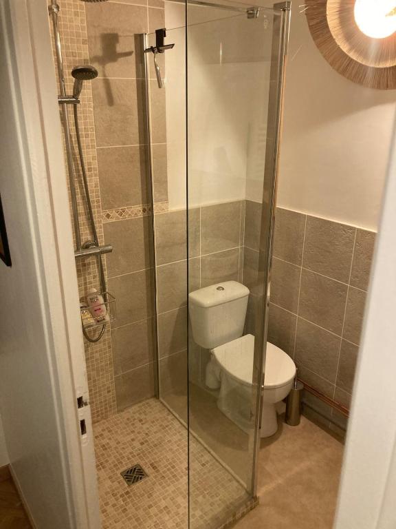 Koupelna v ubytování Appartement agréable et fonctionnel