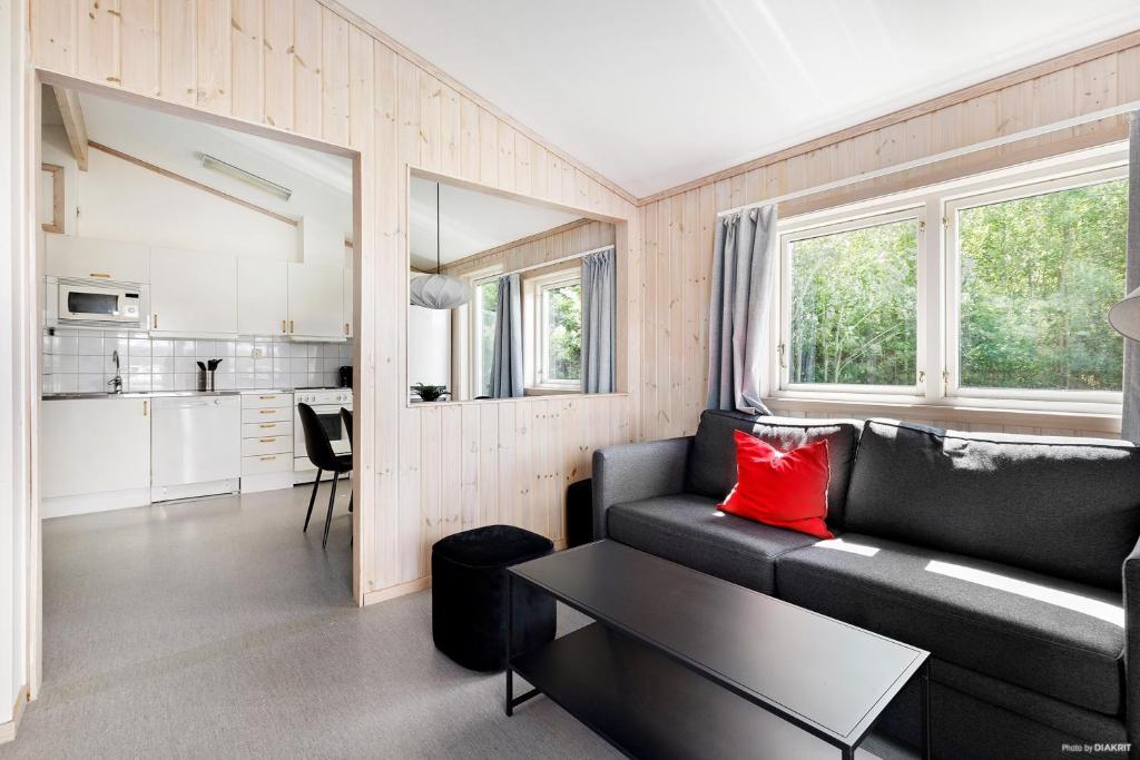 Kuchyň nebo kuchyňský kout v ubytování First Camp Edsvik-Grebbestad