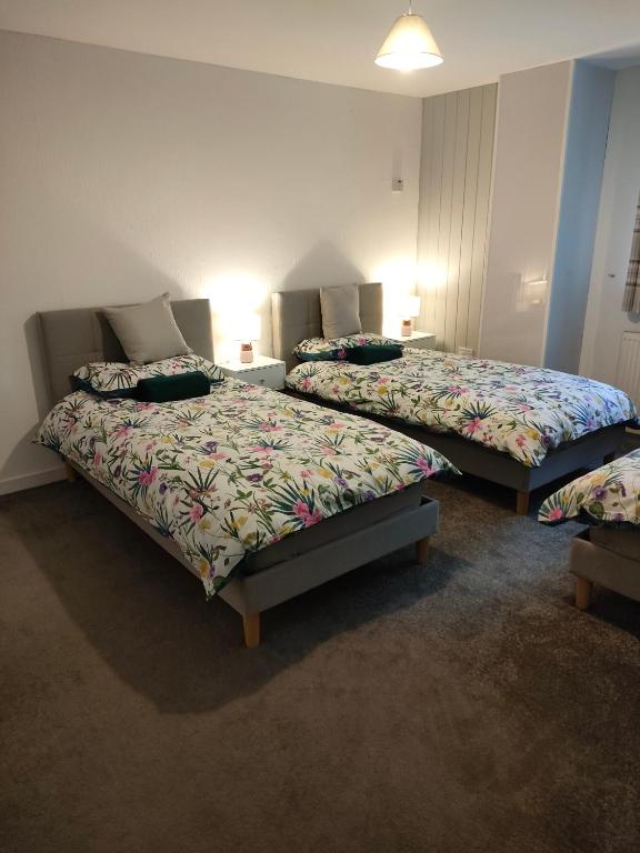 Postel nebo postele na pokoji v ubytování San Remo Apartments Blackpool
