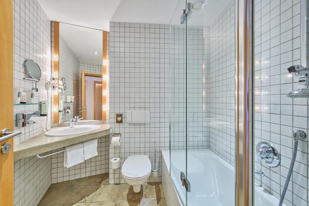 Koupelna v ubytování Hotel Theresientor