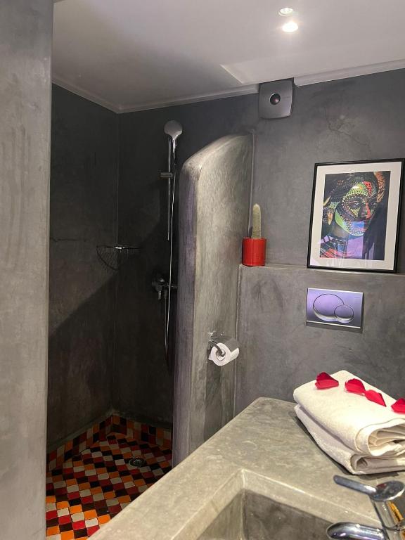 Koupelna v ubytování Riad Vendôme & Spa