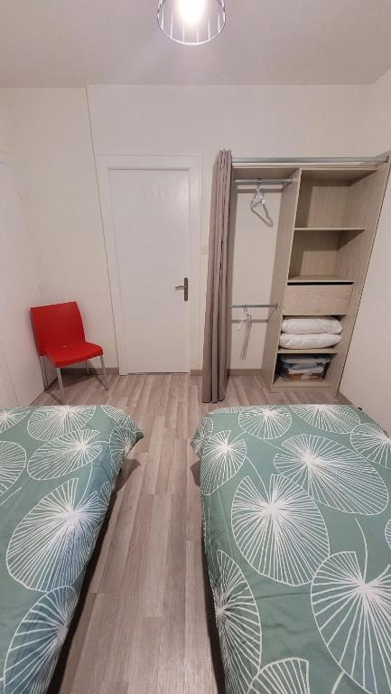 Postel nebo postele na pokoji v ubytování Le petit Morin