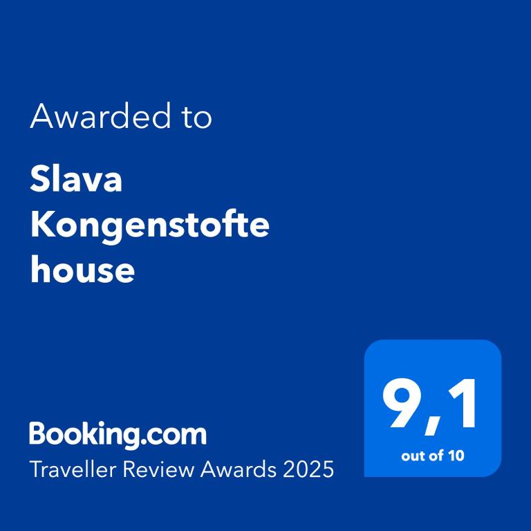 Certifikát, hodnocení, plakát nebo jiný dokument vystavený v ubytování Kongenstofte house