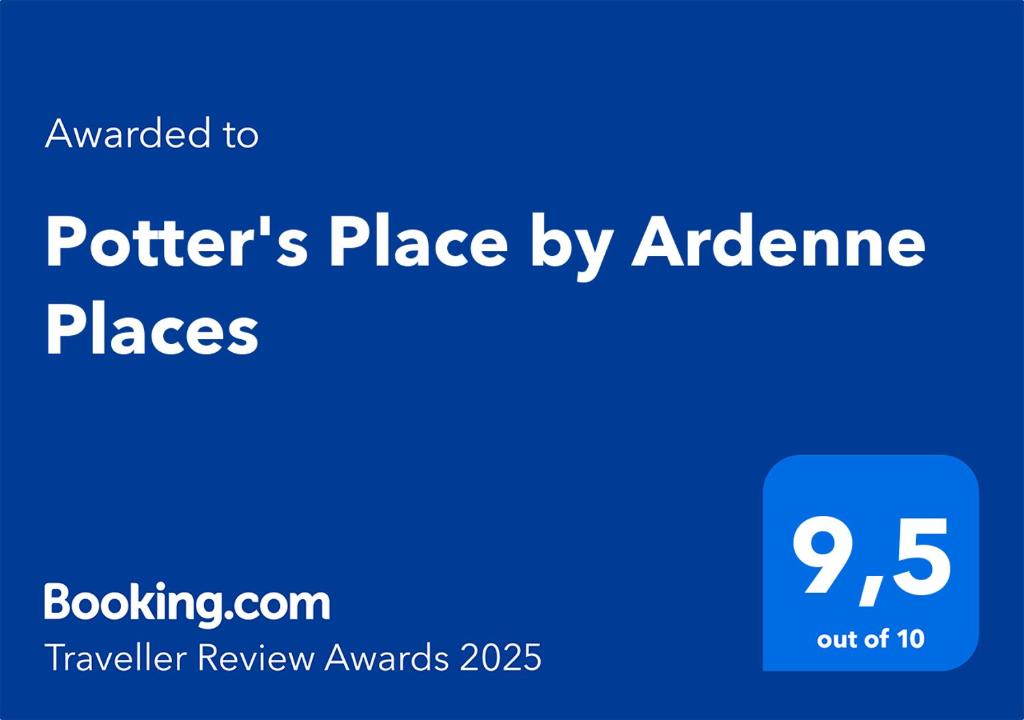 Certifikát, hodnocení, plakát nebo jiný dokument vystavený v ubytování Potter's Place by Ardenne Places