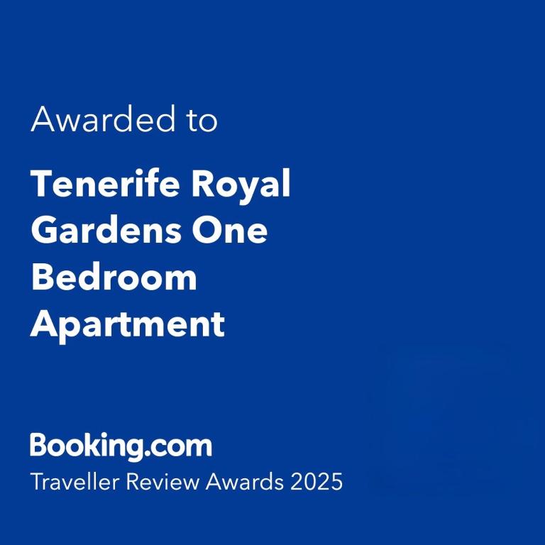 Certifikát, hodnocení, plakát nebo jiný dokument vystavený v ubytování Tenerife Royal Gardens One Bedroom Apartment