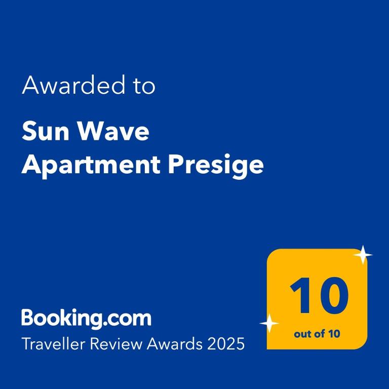 Sun Wave Apartment Presige tanúsítványa, márkajelzése vagy díja