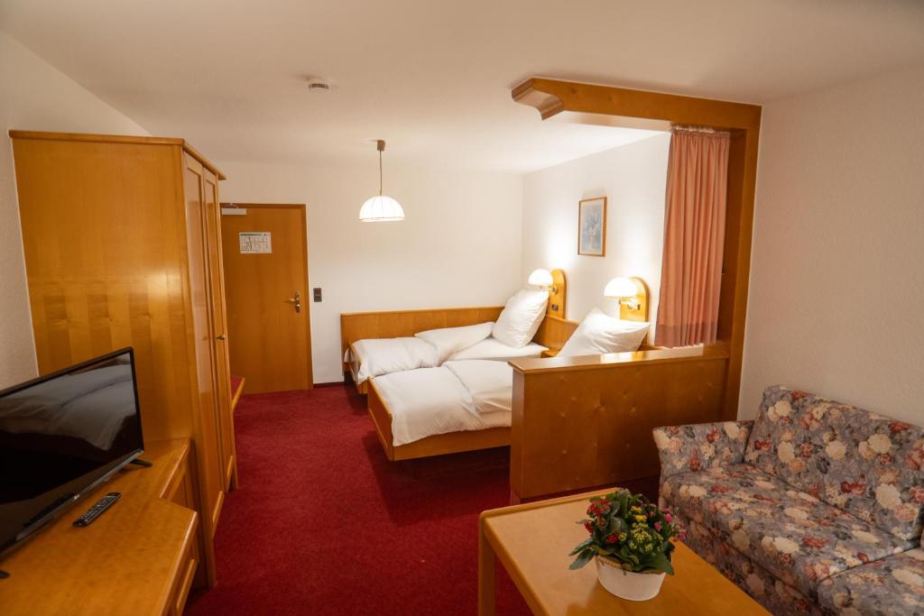 TV a/nebo společenská místnost v ubytování Hotel Liederbacher Hof