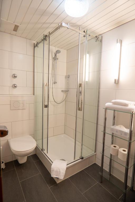 Koupelna v ubytování Hotel Liederbacher Hof