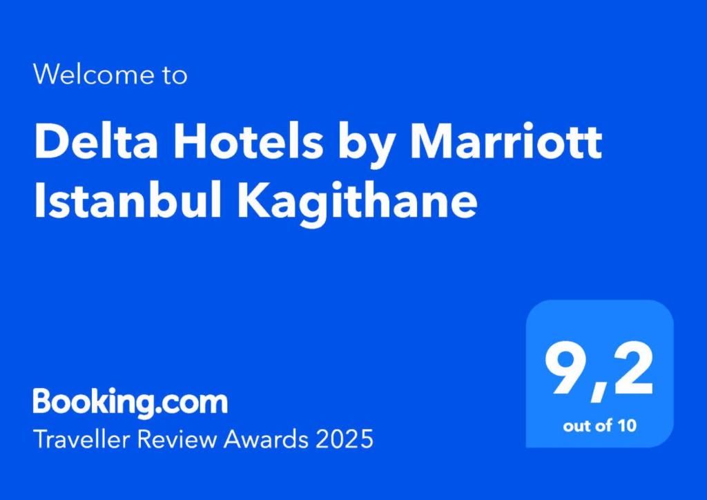 a blue sign with the text welcome to delta hotels by marriott istanbul at Delta Hotels by Marriott Istanbul Vadi in Istanbul