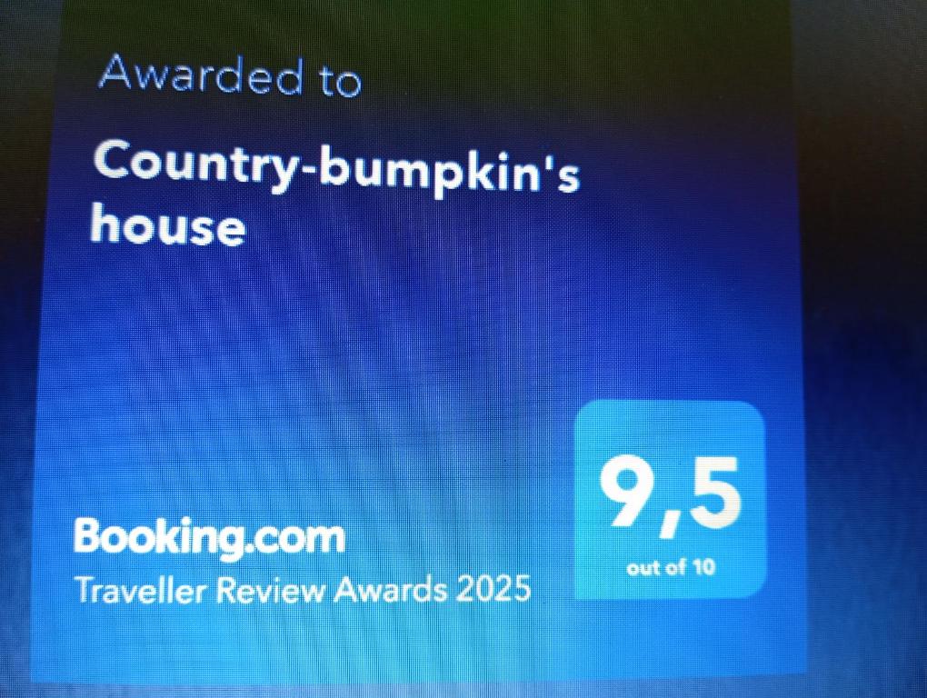 Certifikát, hodnocení, plakát nebo jiný dokument vystavený v ubytování Country-bumpkin's house