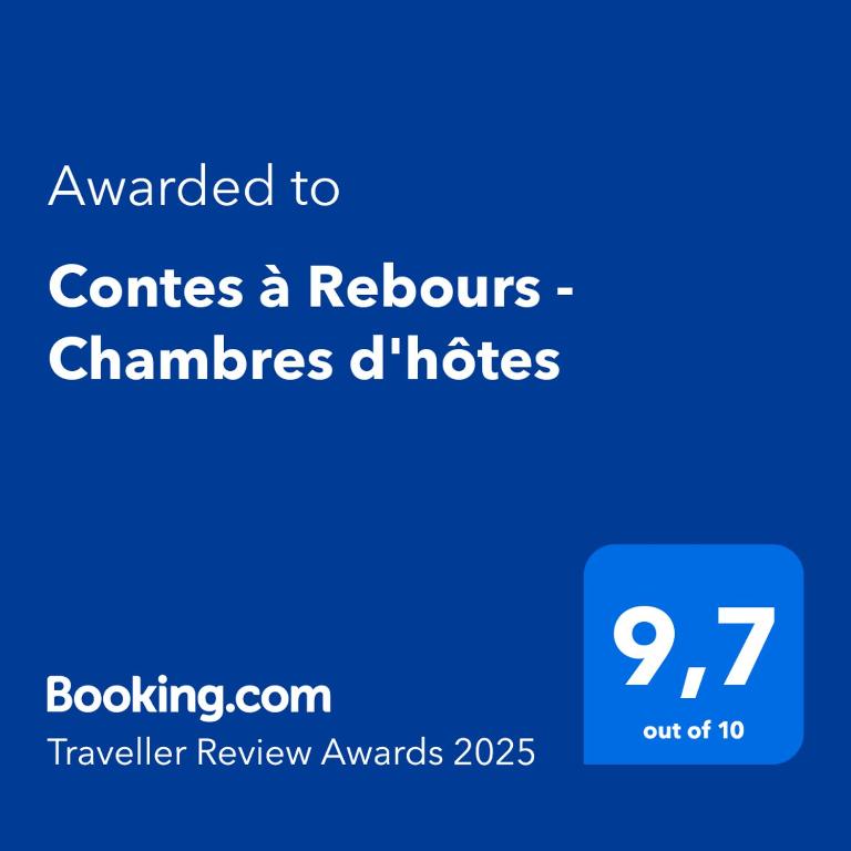 Certifikát, ocenenie alebo iný dokument vystavený v ubytovaní Contes à Rebours - Chambres d'hôtes