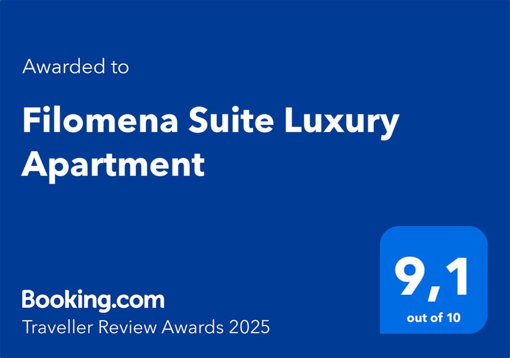 Certyfikat, podpis lub inny dokument wystawiony w obiekcie Filomena Suite Luxury Apartment