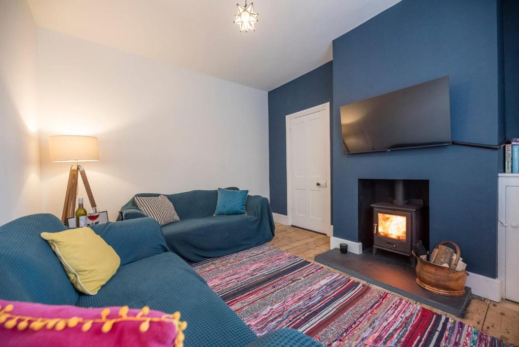 Posezení v ubytování Culberry Cottage, Southwold