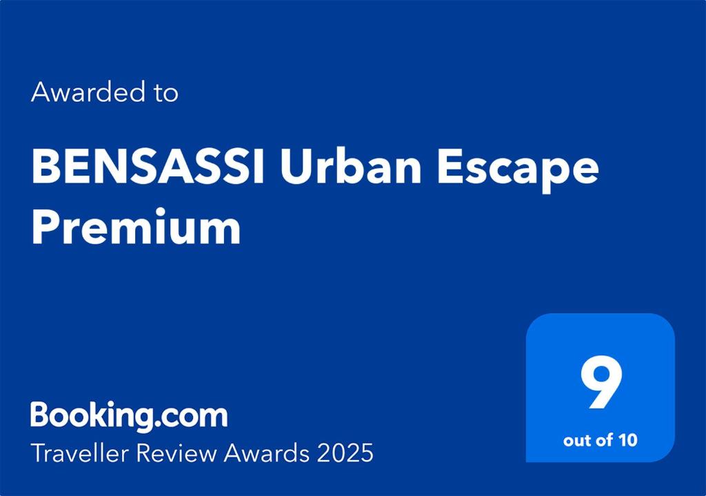 Certifikát, hodnocení, plakát nebo jiný dokument vystavený v ubytování BENSASSI Urban Escape Premium