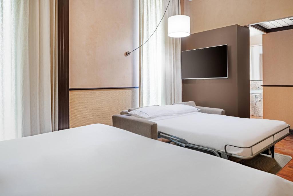 Postel nebo postele na pokoji v ubytování AC Hotel Ciudad de Tudela by Marriott