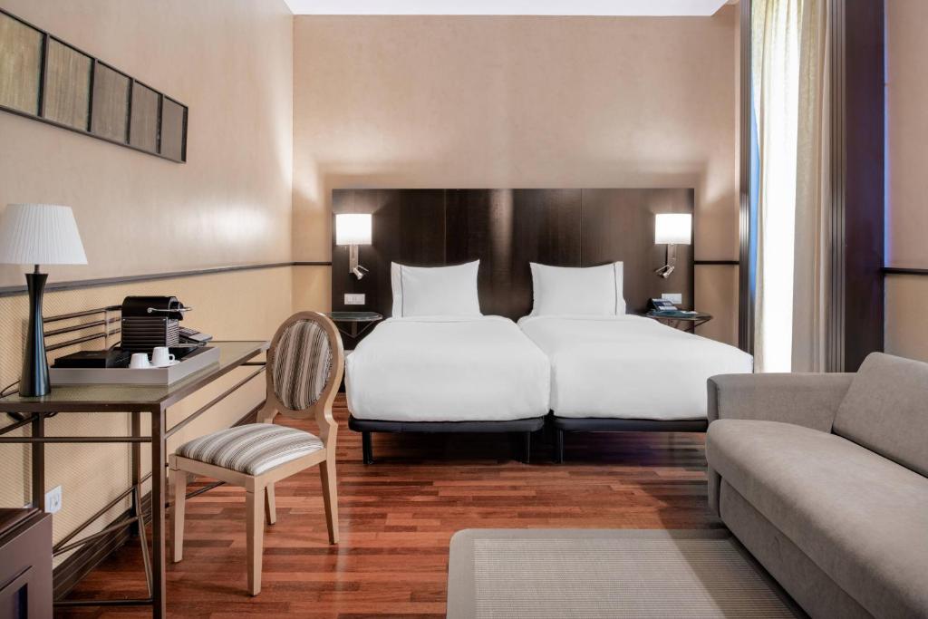 Postel nebo postele na pokoji v ubytování AC Hotel Ciudad de Tudela by Marriott