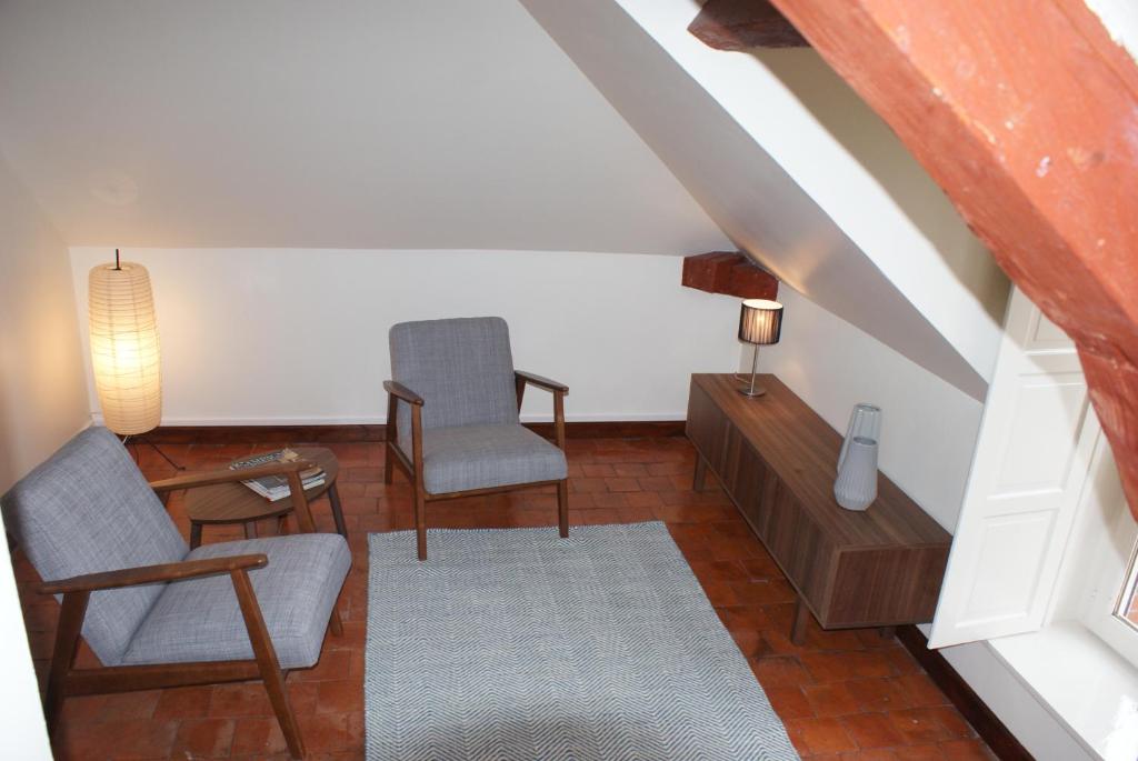 Posezení v ubytování Manoir Bonpassage