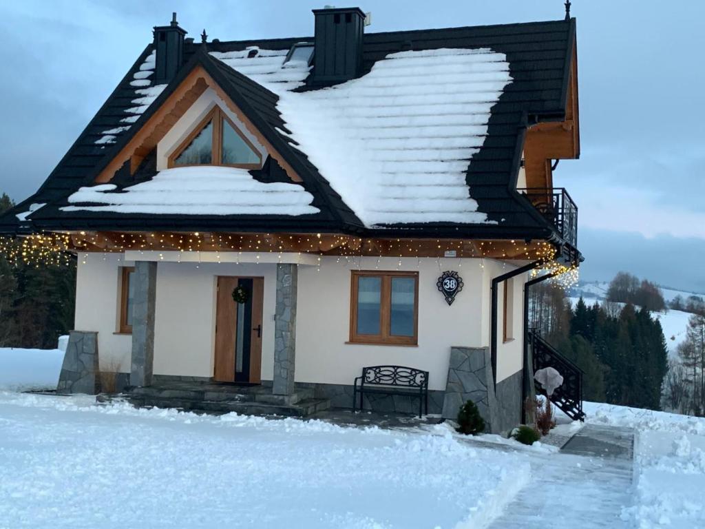 Domek Bajkowy Widok v zimě