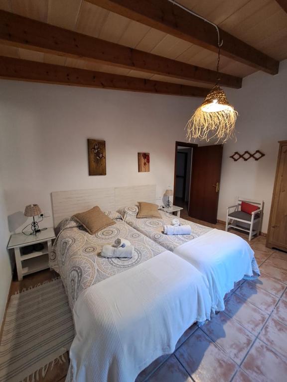 A bed or beds in a room at Es garballons