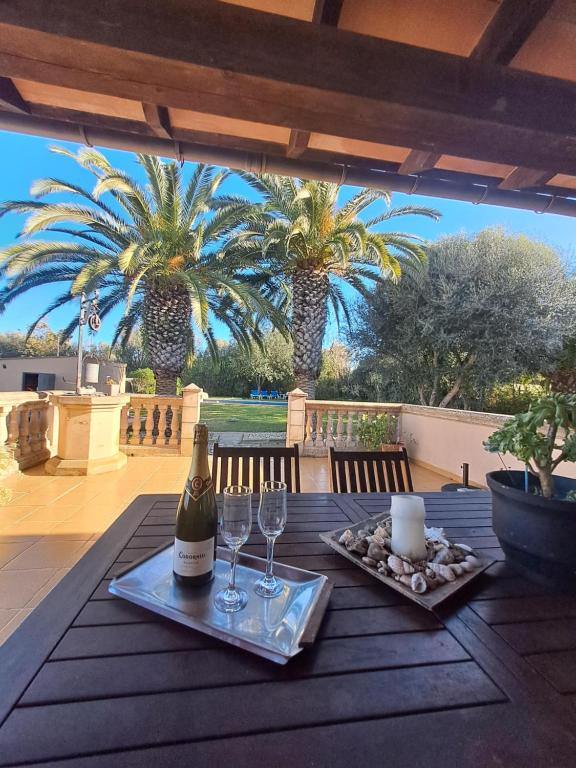 A balcony or terrace at Es garballons