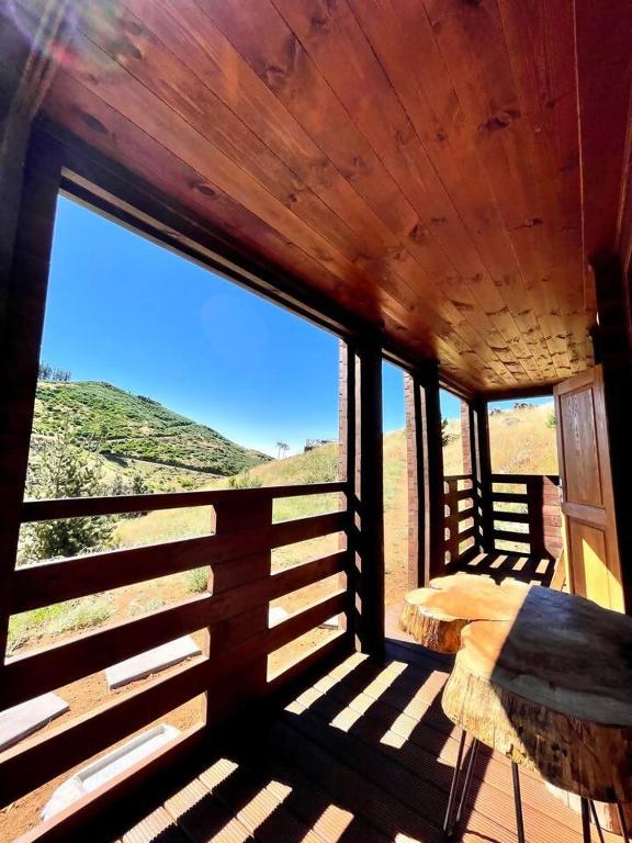 Balkón nebo terasa v ubytování Mountain Eco Shelter 7