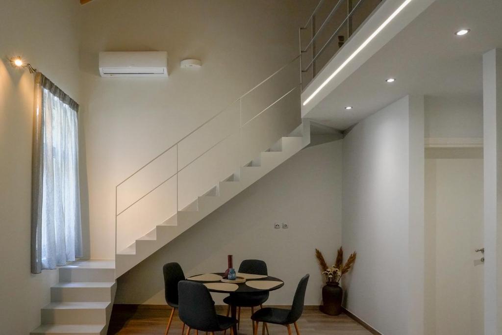 Et opholdsområde på Loft Suite