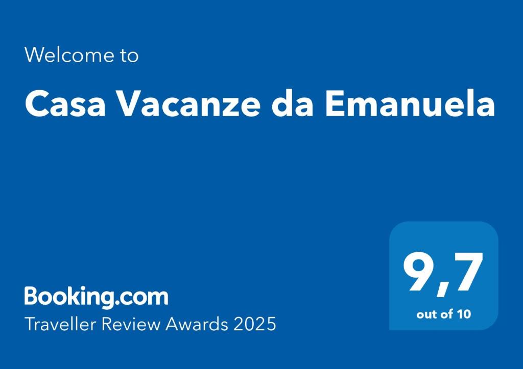 Certifikát, hodnocení, plakát nebo jiný dokument vystavený v ubytování Casa Vacanze da Emanuela