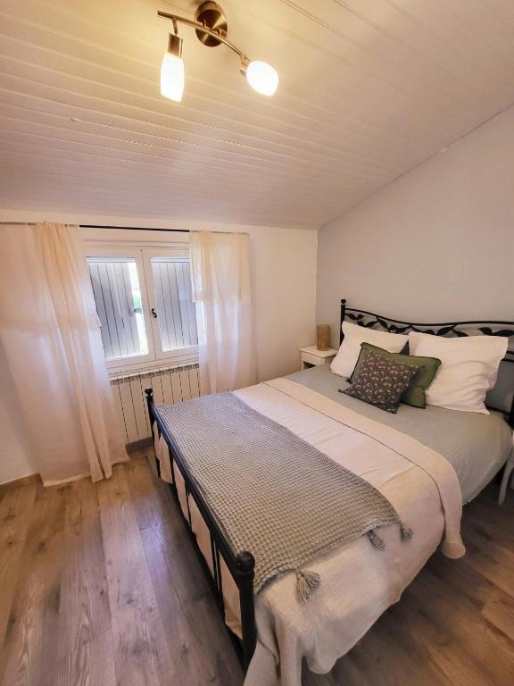 Postel nebo postele na pokoji v ubytování Le petit Mazet