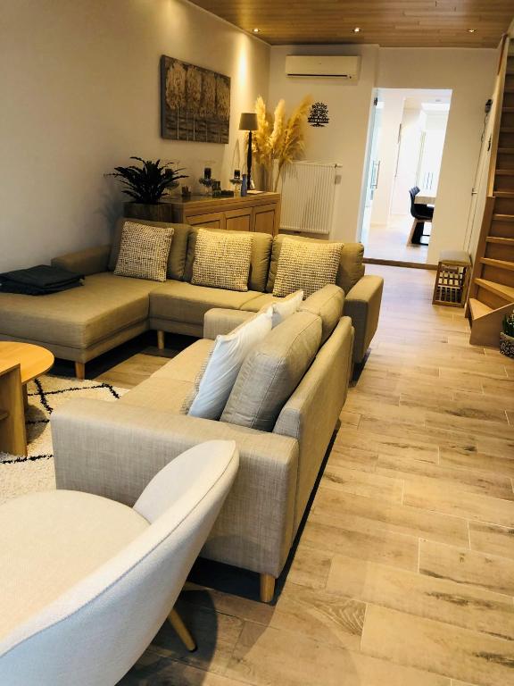 Posezení v ubytování Vakantiewoning De Passerelle