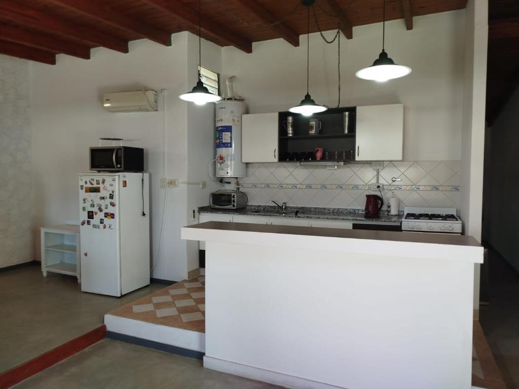 Küche/Küchenzeile in der Unterkunft Yoyiland