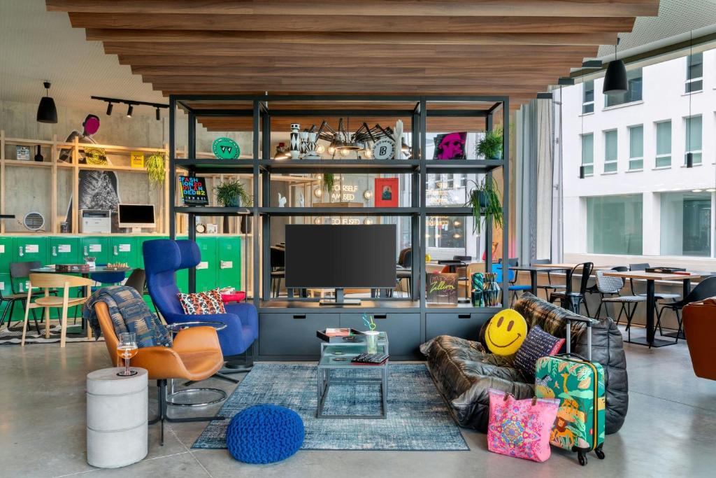 Posezení v ubytování Moxy Antwerp