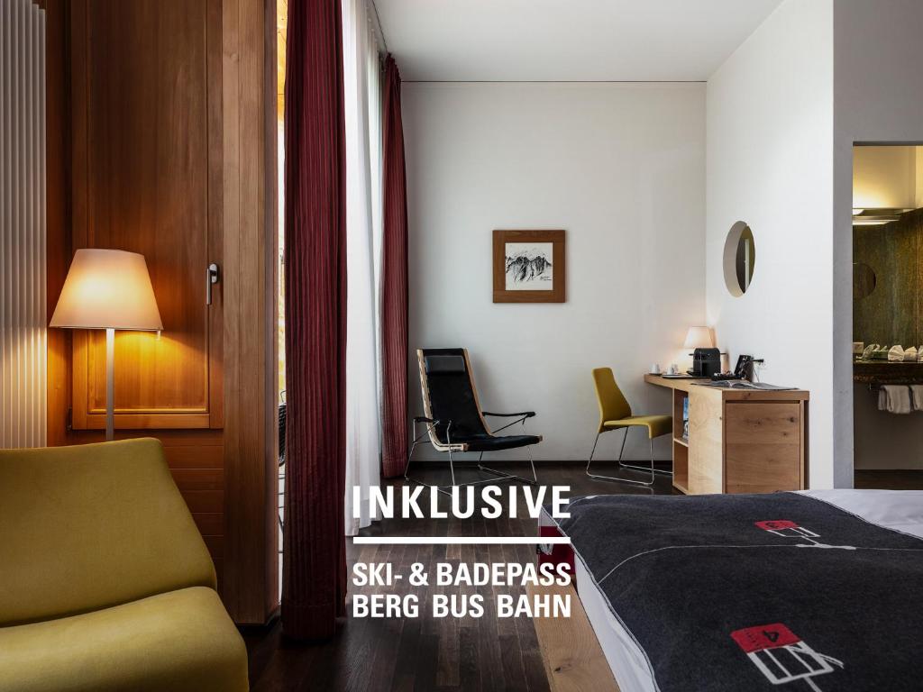 Posezení v ubytování Hotel Belvedere Scuol