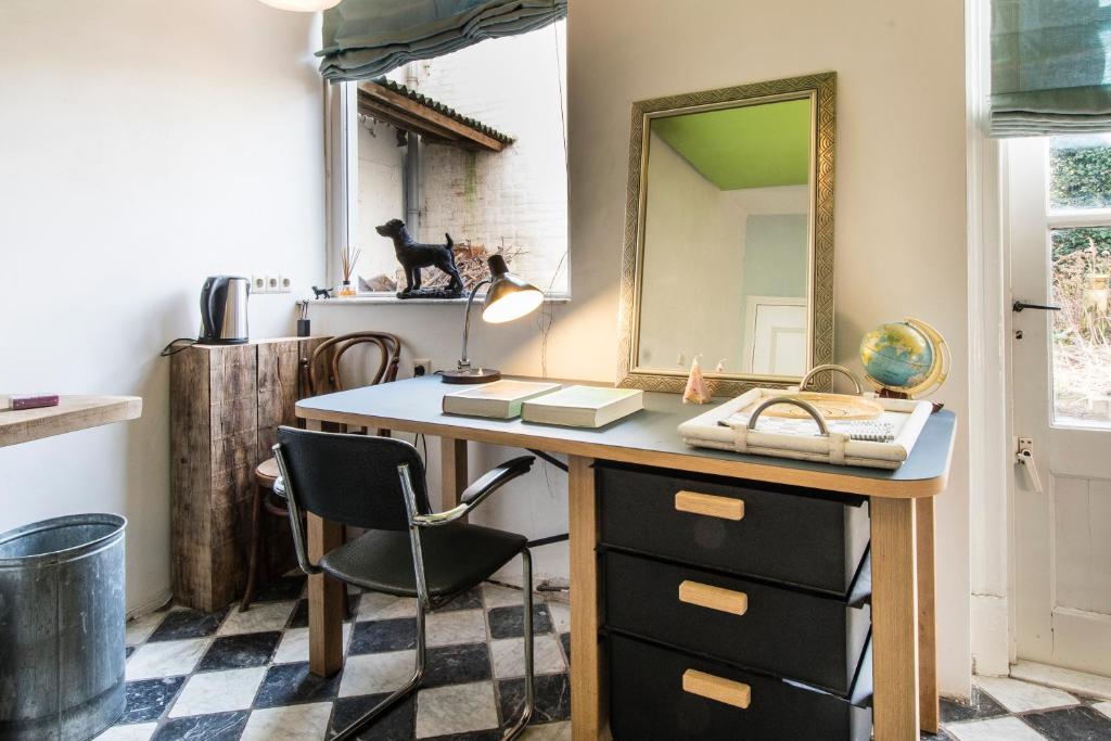 Kuchyň nebo kuchyňský kout v ubytování Vintage Rooms Lange Haven