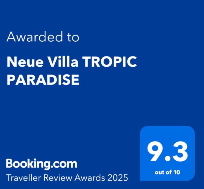 Certifikát, hodnocení, plakát nebo jiný dokument vystavený v ubytování Neue Villa TROPIC PARADISE