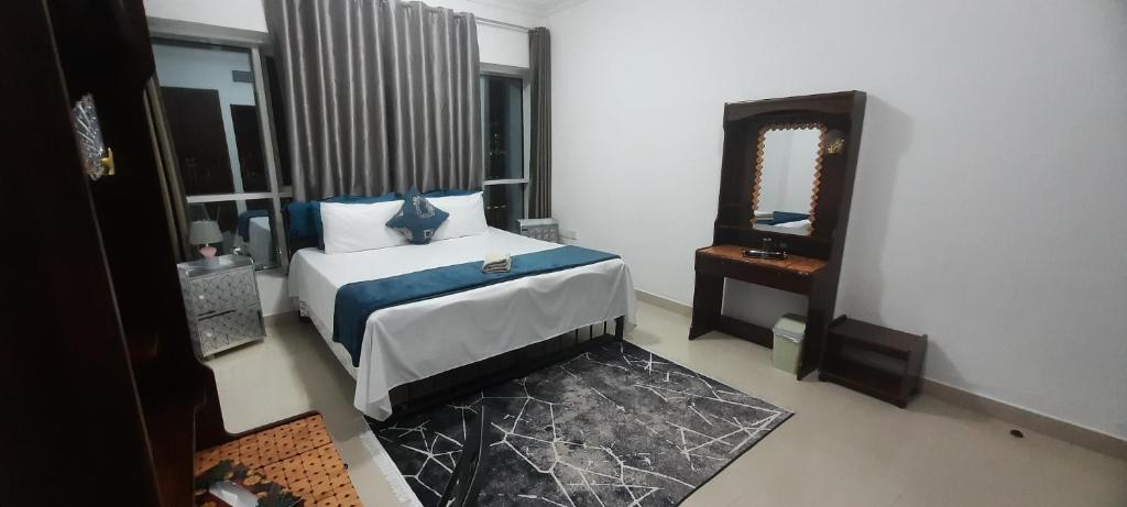 Postel nebo postele na pokoji v ubytování Beach Side Private Room near Expo Center Sharjah