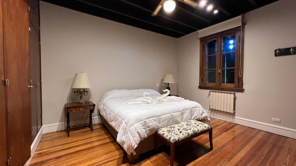 Cama o camas de una habitación en La Casa del Balcón