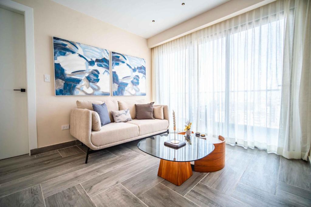 Posezení v ubytování Aston Rubi City Suites
